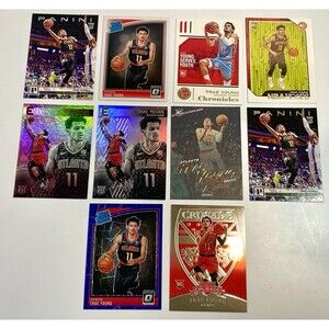 Trae Young RC Lot 2018-19 Optic Blue Velocity Prizm Rated Rookie Essentials More